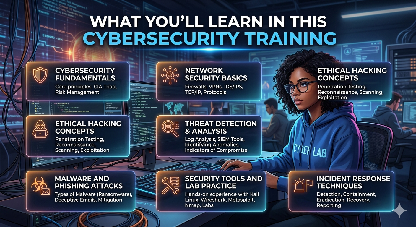 Cybersecurity training course modules and curriculum